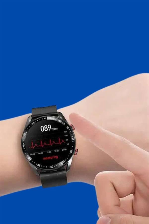 Najmaddin.com 6 1477 Akıllı Saat Amoled Ekran Metal Ve Deri Kordonlu Uyku ve Sağlık Takibi Titreşimli najmaddin.com uzun süreli kullanımda bile şıklığını korur. Siyah kasa rengi