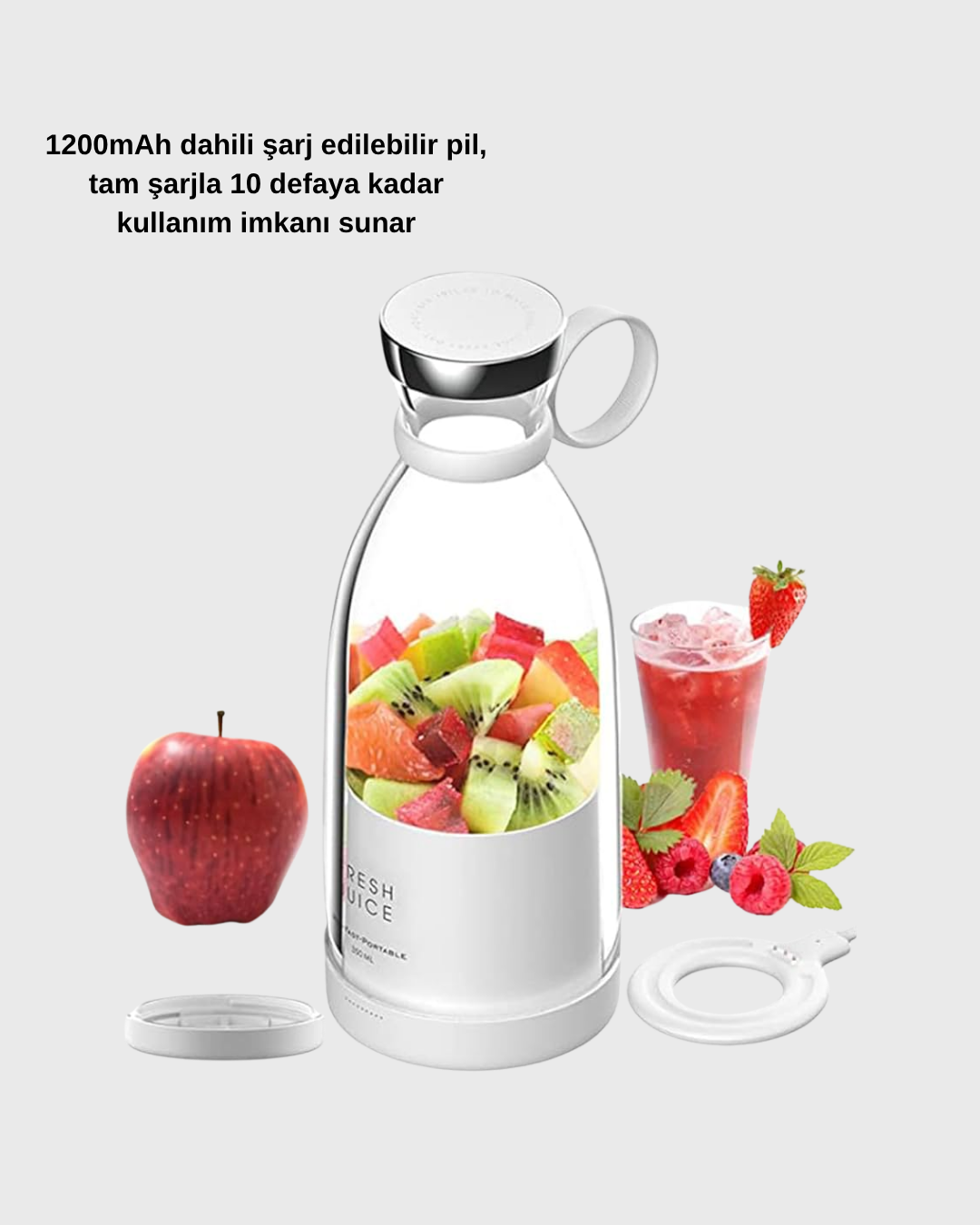 Najmaddin.com 6 169 700x875 USB Şarjlı Kablosuz Blender – Taşınabilir Kompakt ve Çevre Dostu Meyve Sıkıcı najmaddin.com seyahat veya ofis ortamında kolayca kullanılabilir. Sağlıklı yaşam tarzını benimseyenler için ideal bir seçimdir. Gıda sınıfı malzeme kalitesi