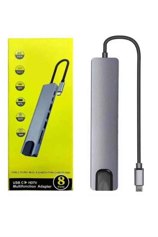 Najmaddin.com 6 183 Macbook Pro/air Uyumlu USB Type-C 8 In 1 Hub Dönüştürücü Çevirici Çoklayıcı USB Hdmı Micro Sd 8 Girişli najmaddin.com Macbook Pro/air Uyumlu USB Type-C 8 In 1 Hub Dönüştürücü Çevirici Çoklayıcı USB Hdmı Micro Sd 8 Girişli