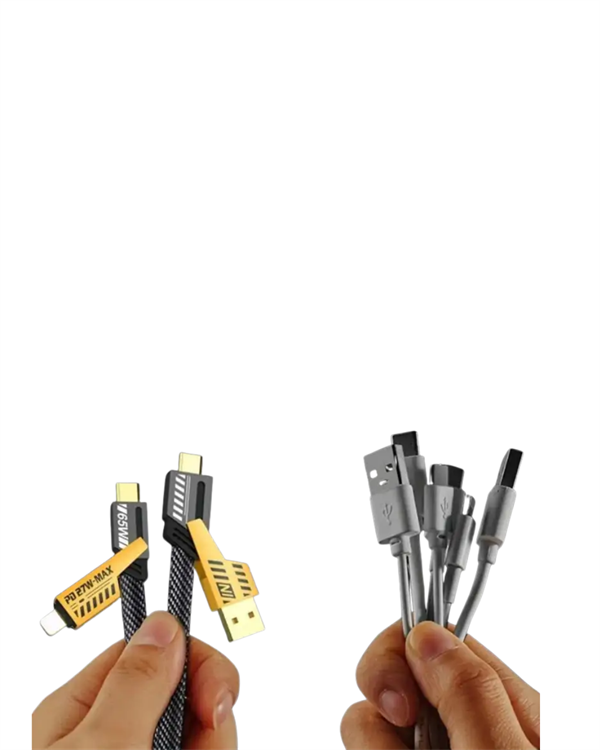 Najmaddin.com 6 1957 65W 4'ü 1 Arada Çoklu Şarj Kablosu – USB-C USB-A Lightning Veri ve Şarj Desteği najmaddin.com tek ürünle birçok ihtiyacı karşılamak isteyen kullanıcılar için ideal bir çözümdür.