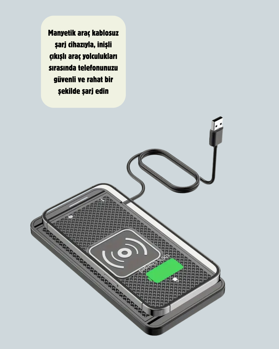 Najmaddin.com 6 2334 700x875 Kaymaz Manyetik Kablosuz Şarj Pedi – Araç Ofis ve Ev Kullanımına Uygun najmaddin.com Samsung Fast Charge