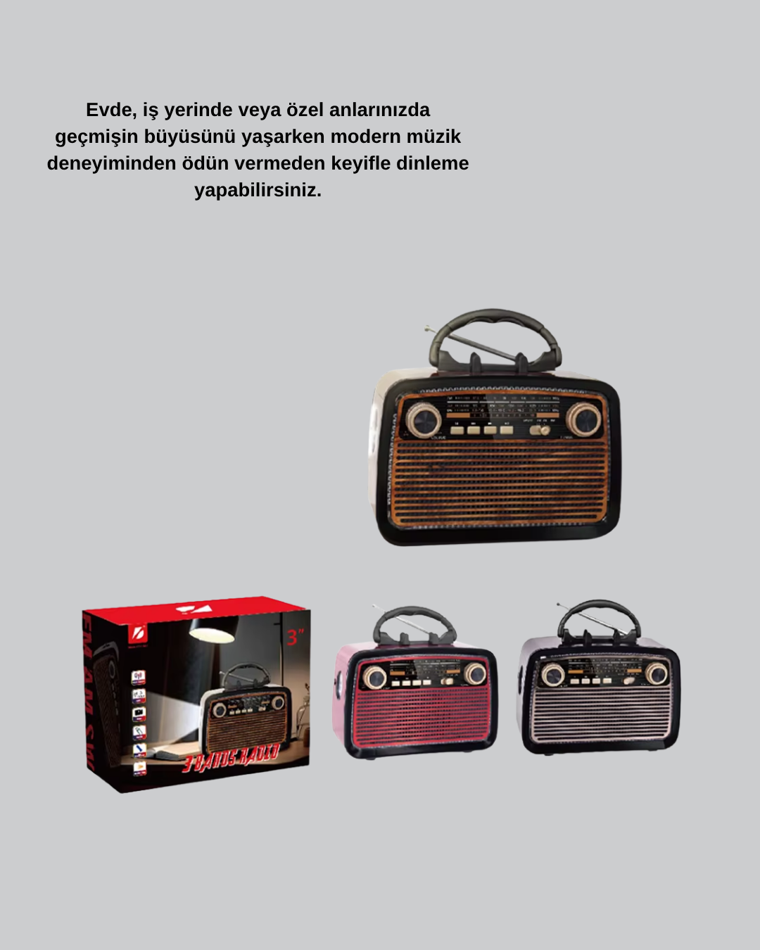 Najmaddin.com 6 2491 700x875 LED’li Nostaljik Bluetooth Hoparlör – Vintage Tasarım Ahşap Doku najmaddin.com taşıma kolaylığı sağlar ve her ortama uyumlu hale getirir.Hem müzikseverler hem de dekoratif detayları sevenler için mükemmel bir hediye alternatifi olan bu cihaz
