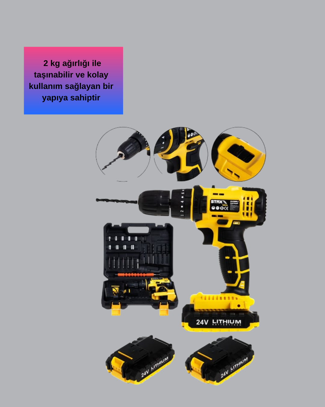 Najmaddin.com 6 2732 700x875 Ergonomik Tasarımlı 12V Matkap | 2 Vitesli LED Aydınlatmalı ve Dayanıklı najmaddin.com düşük ışıklı alanlarda rahat çalışmayı sağlar. Dayanıklı yapısı ve 2 yıl garanti ile güvenilir bir ürün olarak öne çıkar.