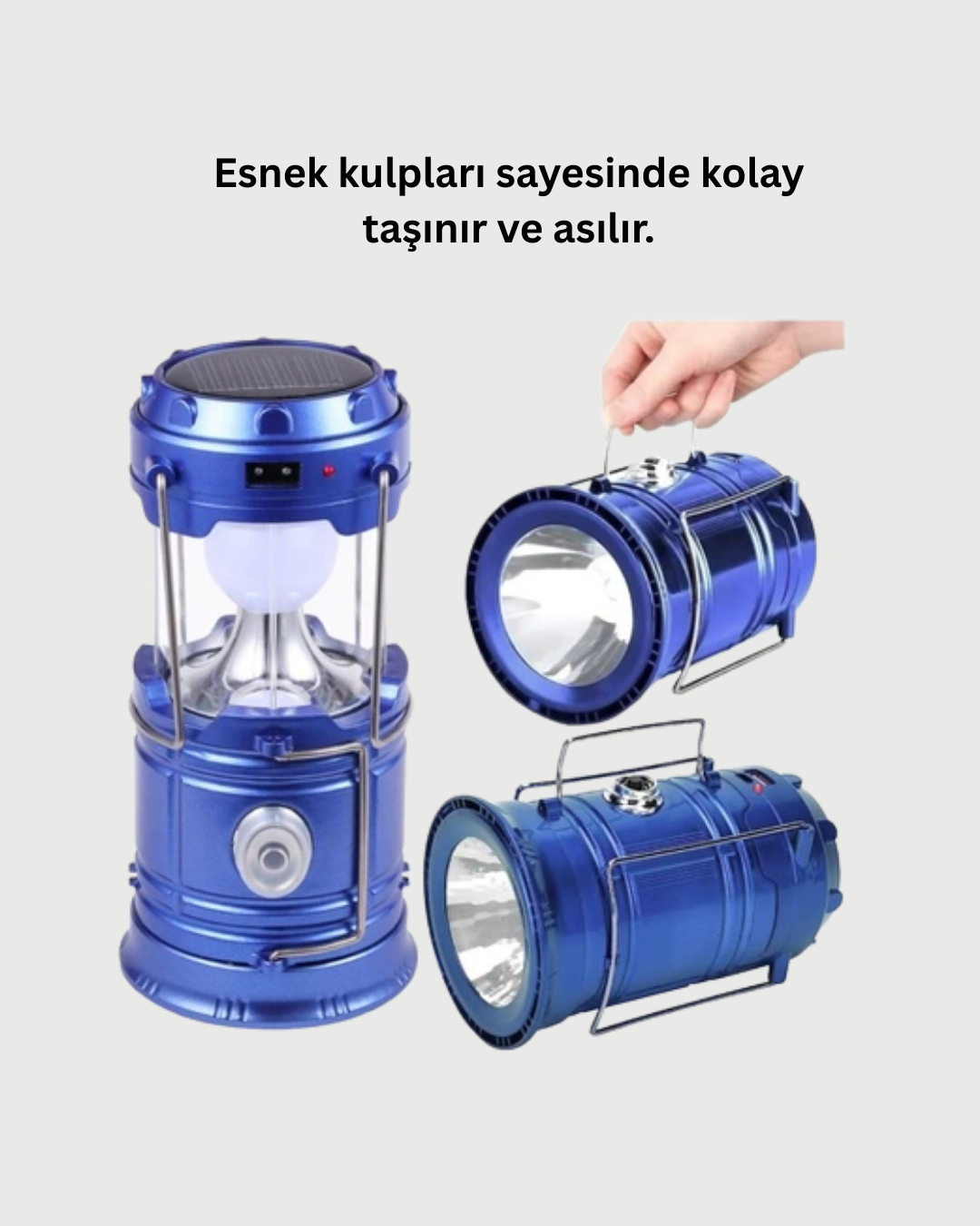 Najmaddin.com 6 308 700x875 Güneş Enerjili Katlanabilir Kamp Feneri – USB Şarjlı Hafif ve Çok Fonksiyonlu najmaddin.com fener üzerinde bulunan USB çıkışı ile telefon