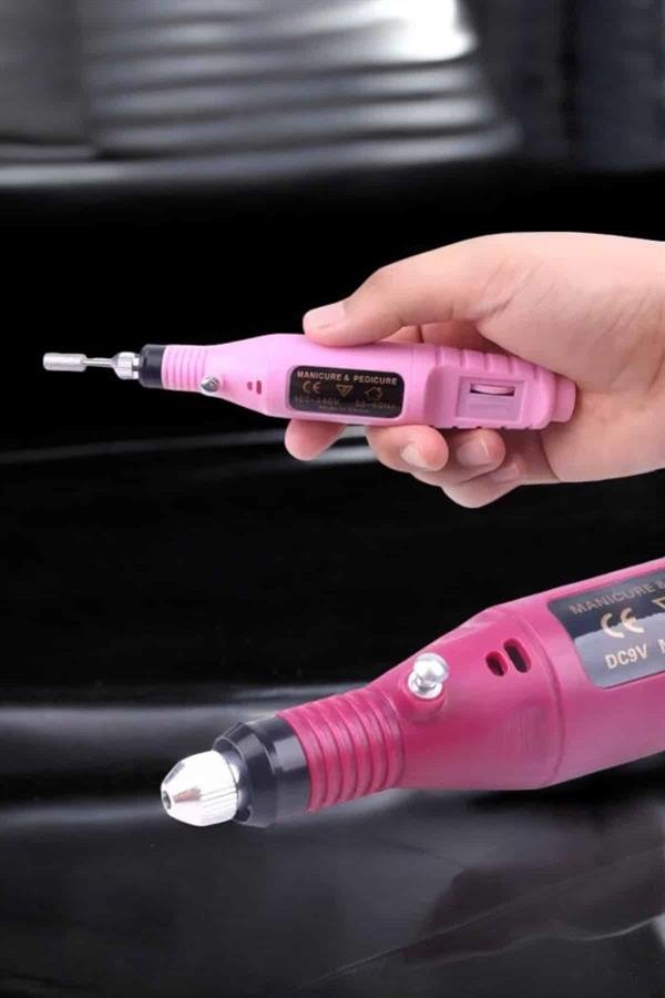 Najmaddin.com 6 513 Protez Tırnak Manikür ve Pedikür Seti Elektrikli najmaddin.com USB şarj edilebilir bataryası