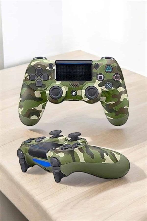 Najmaddin.com 6 621 Kamuflaj Desenli Joystick PS4 Oyun Kolu najmaddin.com dokunmatik yüzeyi