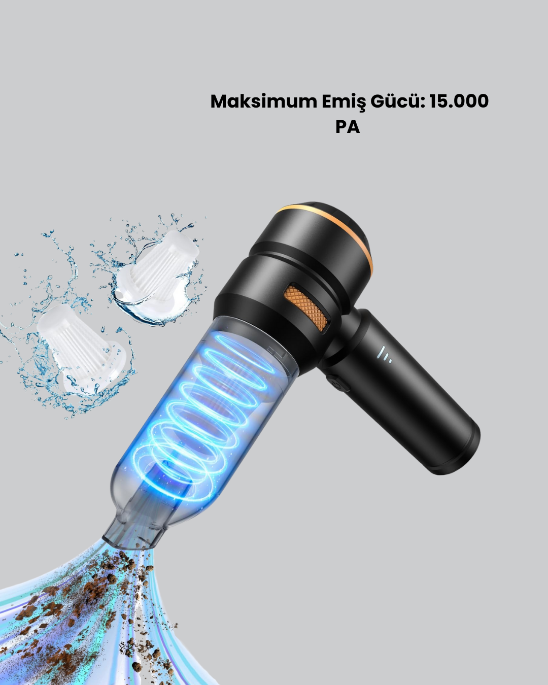 Najmaddin.com 6 727 700x875 15000 PA Emiş Gücü ve Hava Üfleme Özellikli Şarjlı Süpürge najmaddin.com tozları ve partikülleri üfleyerek de temizleme olanağı sunar. HEPA filtre sistemi