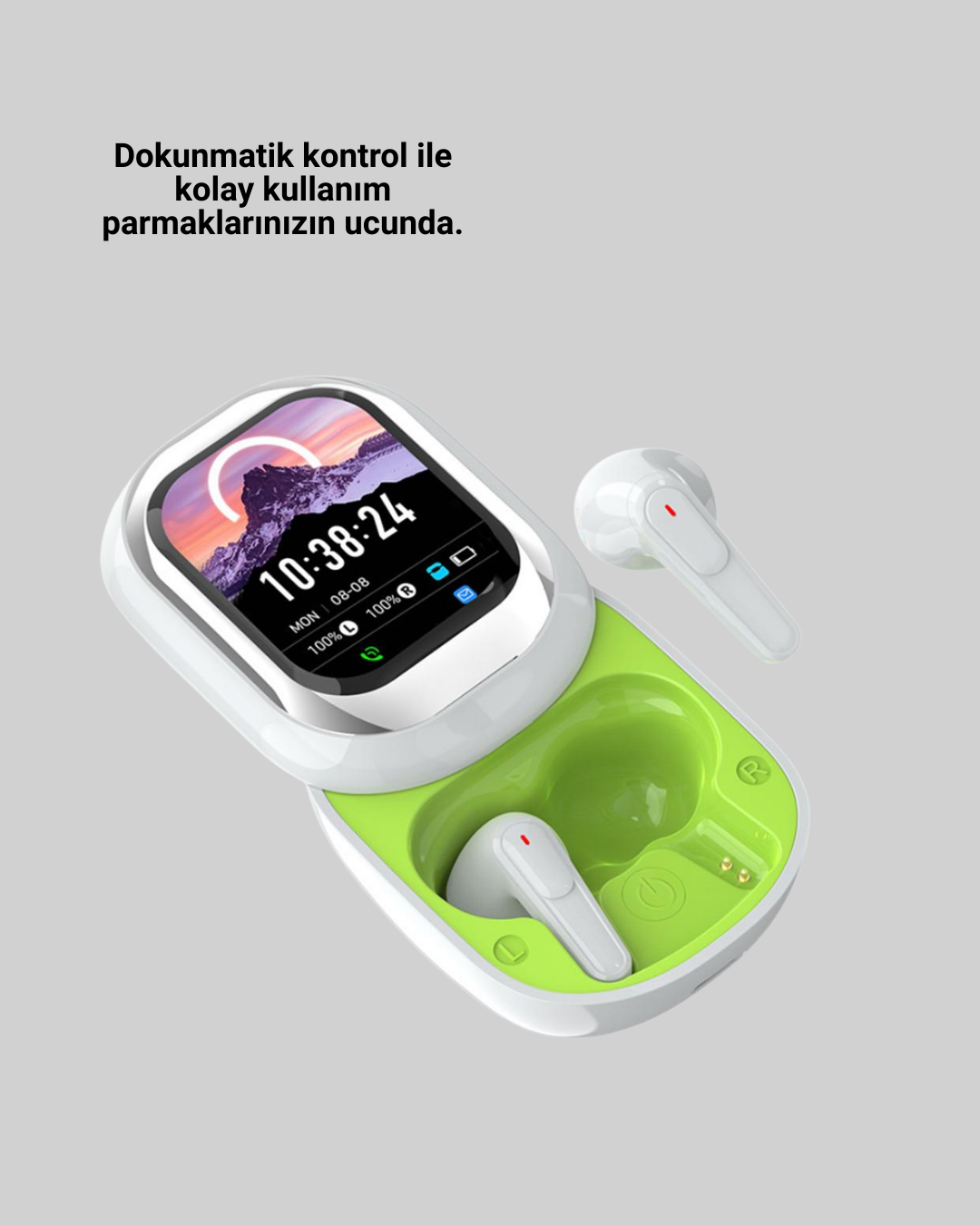 Najmaddin.com 6 733 700x875 Dokunmatik Ekranlı Aktif Gürültü Azaltma Özellikli Kablosuz Kulaklık V5.4 najmaddin.com çoklu dil desteği farklı kullanıcı gruplarına hitap eder. Ergonomik kulak içi tasarımı sayesinde uzun süre rahat kullanım sağlar. Sadece 150 gram ağırlığında olan bu ürün