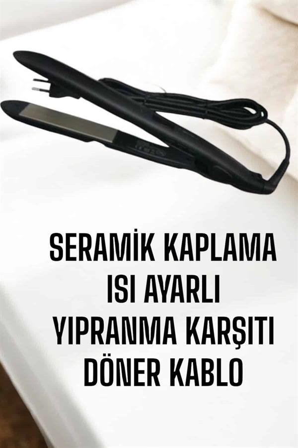 Najmaddin.com 1015 Saç Düzleştirici Yıpranma Karşıtı Keratin Bakımı Seramik Kaplama najmaddin.com Saç düzleştirmenin en akıllı ve en güvenli yolu olan Isı Ayarlı Saç Düzleştirici