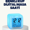 Bu LED ışıklı dijital küp saat
