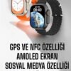 Yeni nesil çift çekirdekli işlemcisiyle yüksek performans sunan bu akıllı saat