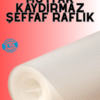 Kaydırmaz şeffaf raflık