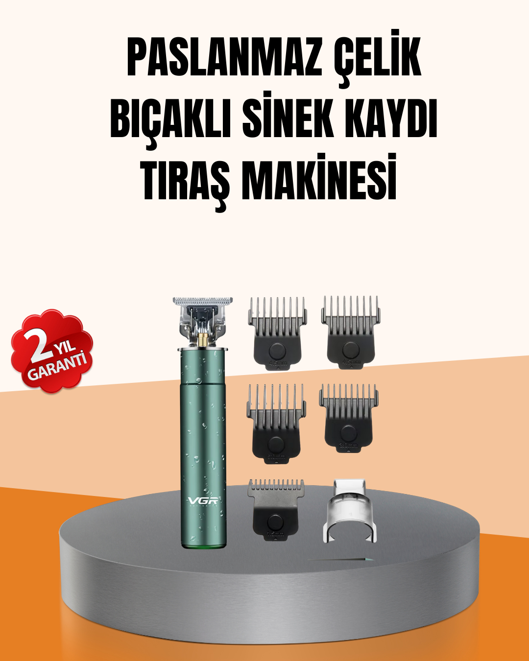 Najmaddin.com 1260 700x875 USB Hızlı Şarjlı 3 Saat Kullanımlı Saç Kesme Makinesi najmaddin.com Metal gövdesi ve mat yeşil kaplamasıyla dikkat çeken bu saç kesme makinesi