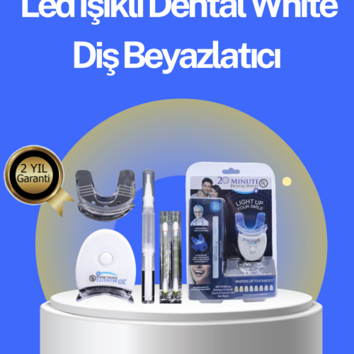 Evde profesyonel sonuç almak isteyenler için özel olarak geliştirilmiş bu LED ışıklı diş beyazlatma cihazı