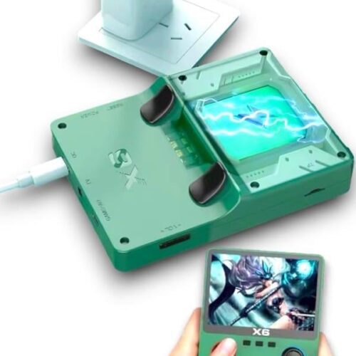 1. Ürün modeli: X6 2. Yüksek çözünürlüklü ekran: yüksek çözünürlüklü 3.5 inç IPS yüksek çözünürlüklü tam uyumlu renkli ekrana sahip olan bu elde kullanılır oyun konsolu