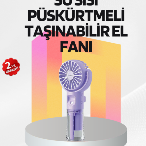 Bu şarjlı su buharlı el vantilatörü