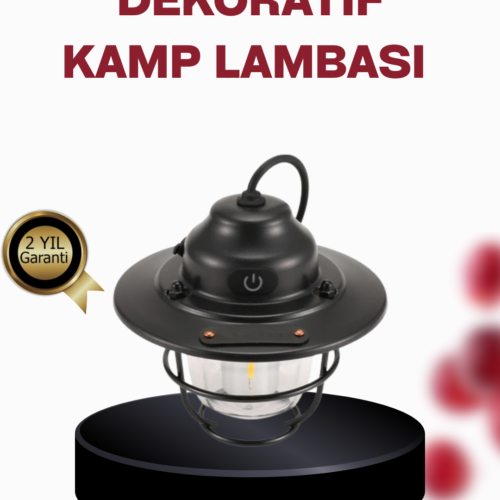 Kamp çadırınızda ya da bahçenizde kullanabileceğiniz bu gece lambası