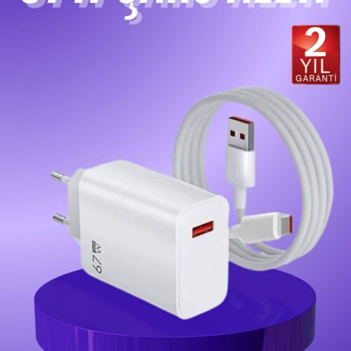 67W Turbo Hızlı Şarj Adaptörü