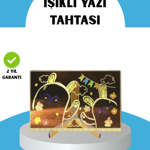 Evinize ya da ofisinize modern bir dokunuş katmak ister misiniz? LED ışıklı akrilik yazı panosu
