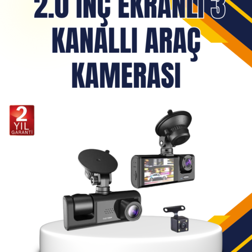 Yüksek çözünürlüklü kayıt imkanı sunan bu araç kamerası