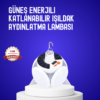 USB ve solar şarj özellikli katlanabilir LED lamba