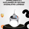 Güneş enerjili katlanabilir 5 kanatlı solar bahçe lambası