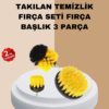 Zorlu kir ve lekeleri çıkarmak artık çok daha kolay. 3’lü matkap ucu fırça takımı
