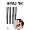 Najmaddin.com  172 100x100 Turk Sakal Bıyık Saç Tarağı 4 lü SET Jess Design najmaddin.com