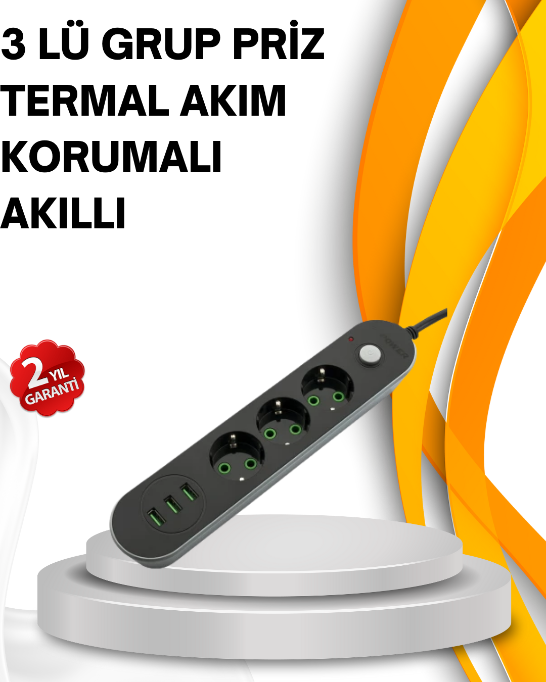 Najmaddin.com 1748 700x875 Hızlı Şarj Özellikli 3 USB Girişli Üçlü Priz najmaddin.com Hızlı şarj özelliğine sahip bu üçlü priz