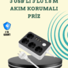 Elektrikli cihazlarınızı güvenle kullanmanın yanı sıra hızlı şarj avantajı sağlayan bu 4’lü priz