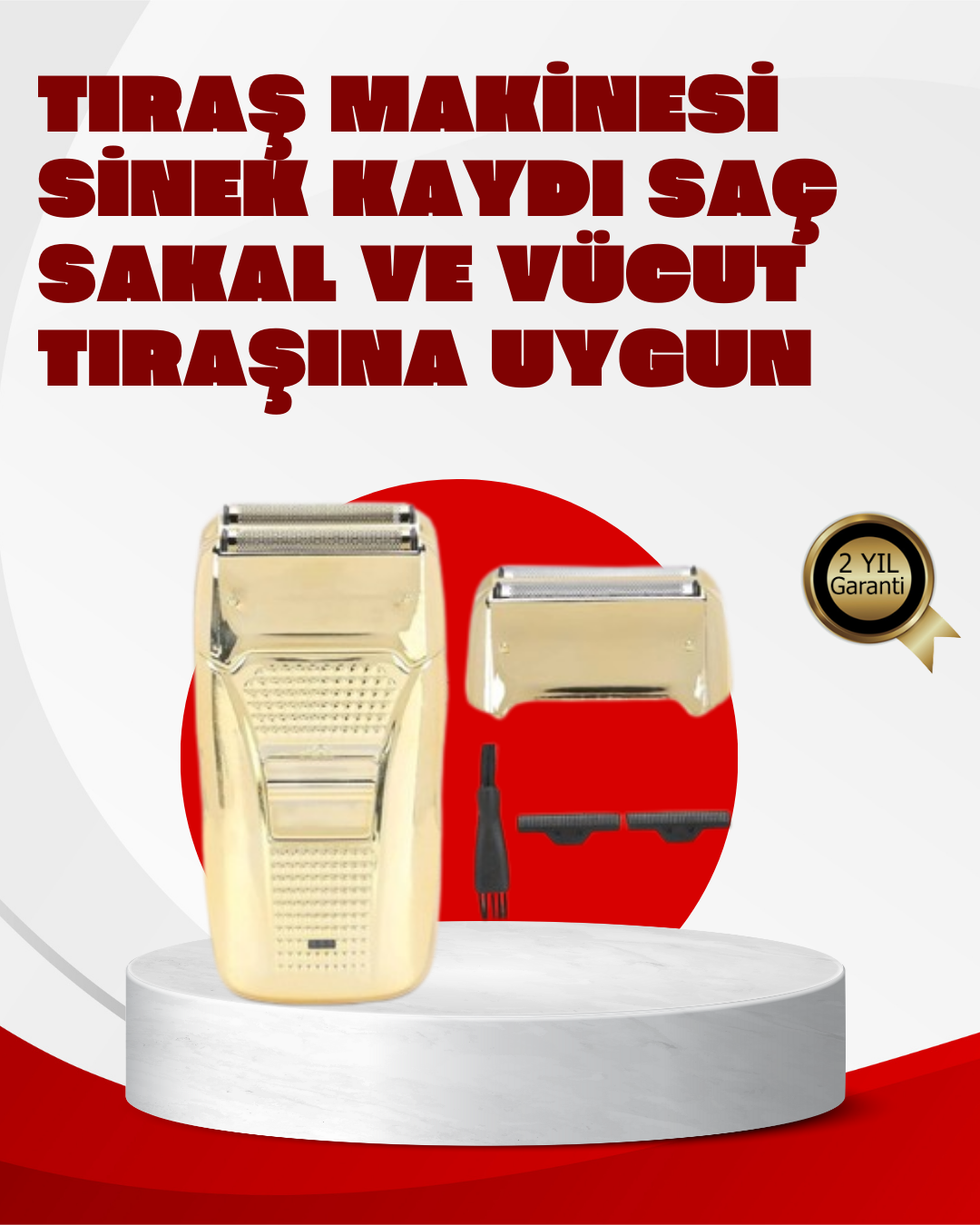 Najmaddin.com 1839 700x875 Erkek Saç Sakal Tıraş Makinesi Kablolu Altın Renk Dayanıklı najmaddin.com Günlük bakımınızı zahmetsiz hale getiren bu sakal tıraş makinesi
