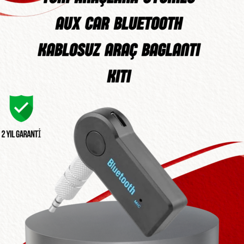 Araç kullanırken güvenli ve konforlu bir deneyim yaşamak isteyenler için ideal olan Bluetooth AUX Araç Kiti