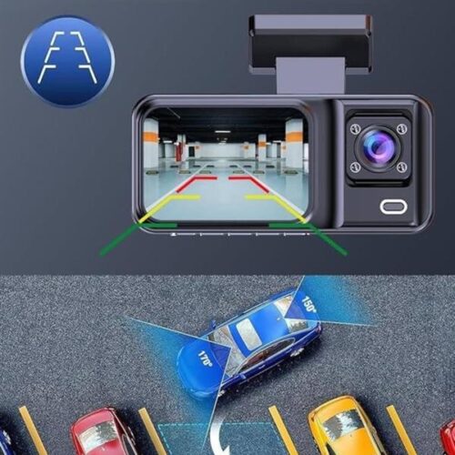 Bu çok kameralı araç içi güvenlik sistemi