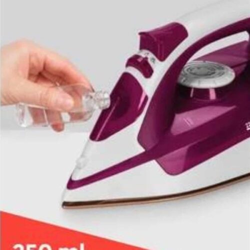 Estetik tasarımı ve yüksek performansı ile öne çıkan bu mor seramik tabanlı buharlı ütü