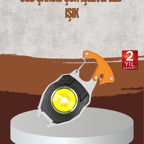 Açık hava aktivitelerinde veya günlük hayatta kullanabileceğiniz bu çok amaçlı anahtarlık fener