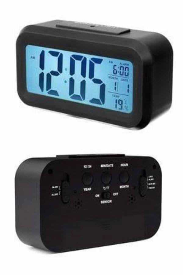 Najmaddin.com 1908 Dijital Masa Saati Takvim Çalar Saat Alarmlı Işıklı Led Ekran Pilli najmaddin.com Modern tasarımı ve işlevsel özellikleriyle öne çıkan bu sensörlü dijital masa saati