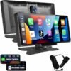 Geniş 10.26 inç 4K hassas dokunmatik ekranıyla donatılmış bu kablosuz CarPlay ekran