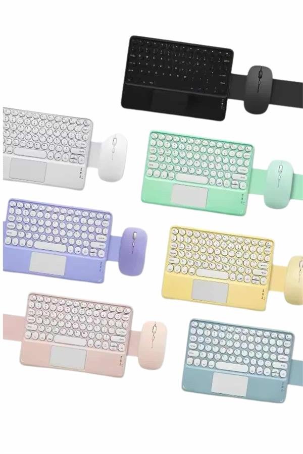 Najmaddin.com 1985 Bluetooth Touchpad Klavye Ultra İnce Taşınabilir Q Klavye najmaddin.com Bu Bluetooth klavye