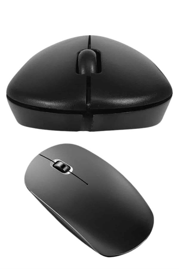Najmaddin.com 2077 Siyah Kablosuz Mouse Wireless Mouse Minimal Tasarım najmaddin.com 1600 DPI Optik Sensör: Yüksek hassasiyet sunan 1600 DPI sensör