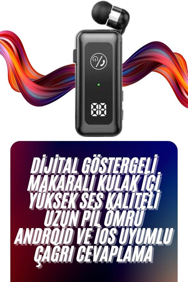 Najmaddin.com 2098 Makaralı Bluetooth Kulaklık Telefon Uyumlu Makaralı TF Kart Girişli Güç Göstergeli najmaddin.com Bluetooth 5.2 Teknolojili Makaralı Kulaklık | Dijital Ekran