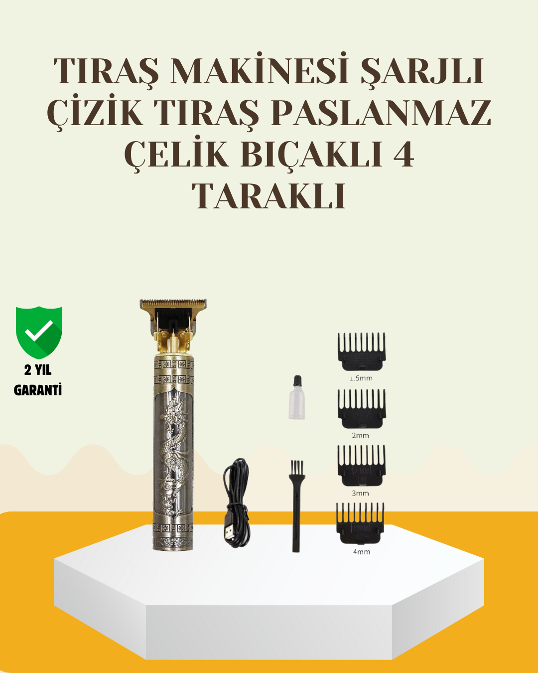 Najmaddin.com 2115 700x875 Şarjlı Titanyum Bıçaklı Saç ve Sakal Kesme Makinesi najmaddin.com Bu şarjlı saç kesme makinesi