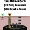 Alüminyum alaşımlı gövdesi ve titanyum bıçaklarıyla donatılmış bu şarjlı saç kesme makinesi