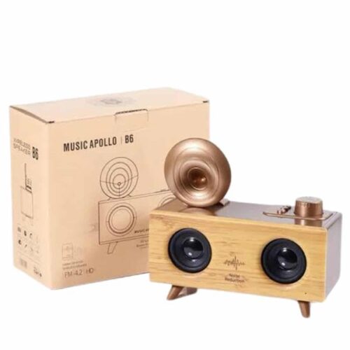 Retro Tasarımı ve Modern Özellikleriyle Çok Fonksiyonlu Bluetooth HoparlörKlasik görünümüyle nostaljiyi günümüz teknolojisiyle buluşturan bu özel hoparlör