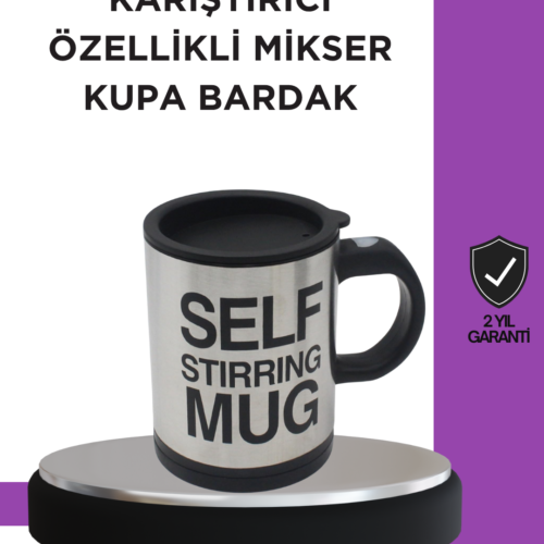 Kendi kendini karıştıran termos kupa