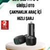 38W gücündeki bu araç şarj cihazı