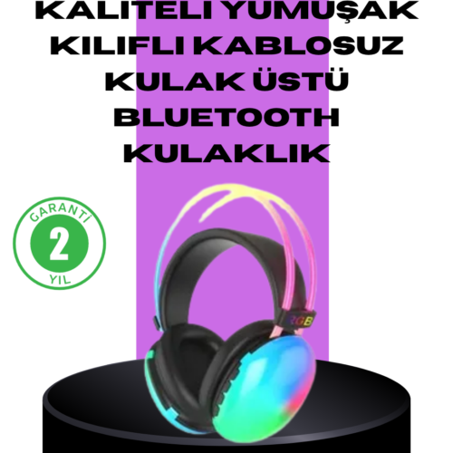 Bu kablosuz RGB aydınlatmalı kulaklık