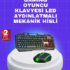 Oyun dünyasına yeni adım atanlar için tasarlanan PG8018 LED ışıklı mekanik klavye ve mouse seti