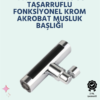 Günlük temizlik ve yıkama işlemlerini hem şık hem de fonksiyonel hale getiren bu musluk başlığı