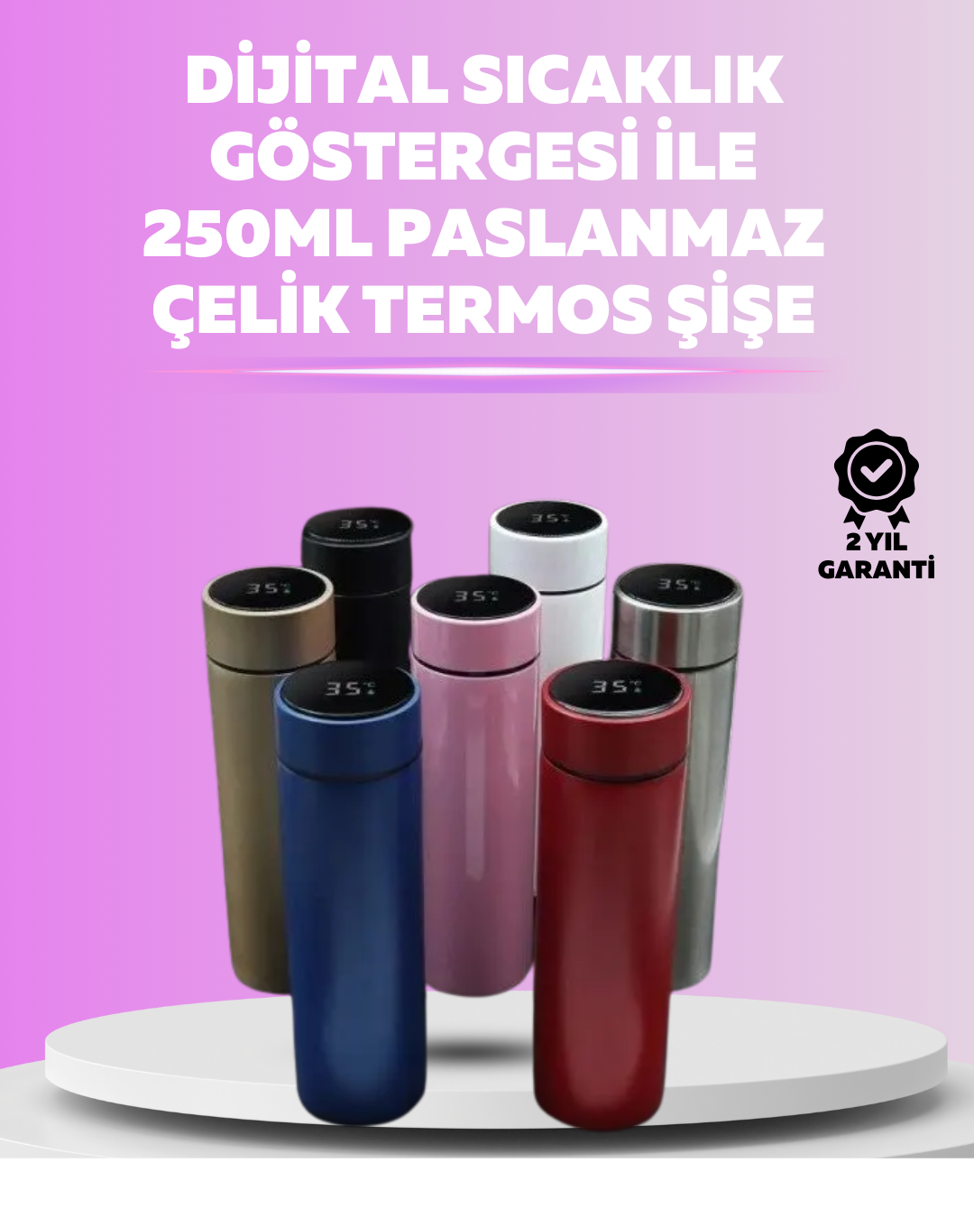 Najmaddin.com 2414 700x875 LED Sıcaklık Ölçerli 250 ml Yalıtımlı Termos Şişe najmaddin.com Estetik açıdan modern