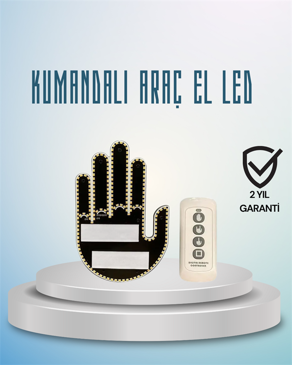 Najmaddin.com 2805 Aracınız İçin Eğlenceli ve Güvenli İletişim: LED Jest Lambası Uzaktan Kumandalı Kolay Montaj najmaddin.com Bu interaktif jest ışığı sadece eğlenceli değil
